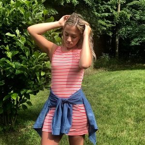 Mini striped dress